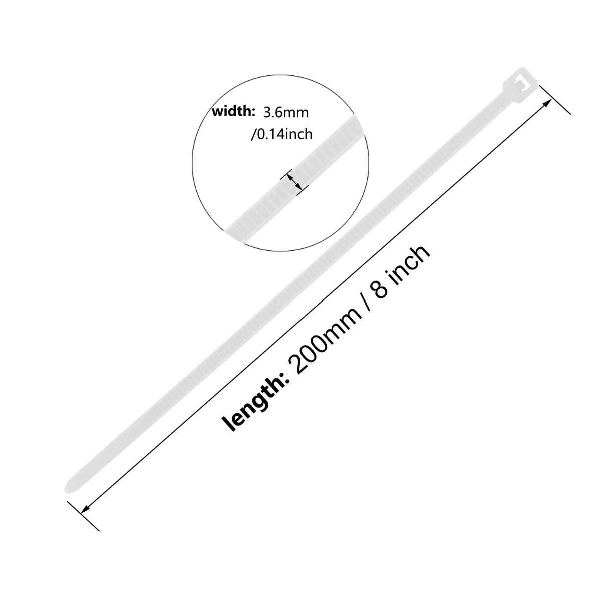Armpow PA66 nylon zip ties showing durable outdoor performance.