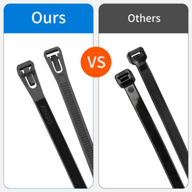 Armpow small releasable plastic ties keep wires neat without damage.