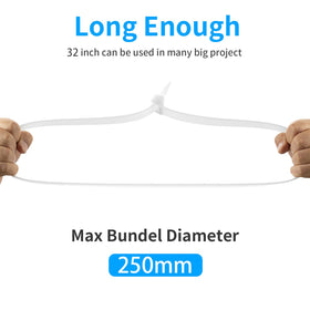 Armpow UV resistant zip ties endure sun and cold for outdoor projects.