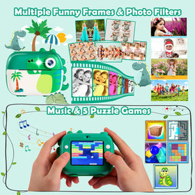 Color pens and stickers help kids decorate printed photos with ARNSSIEN