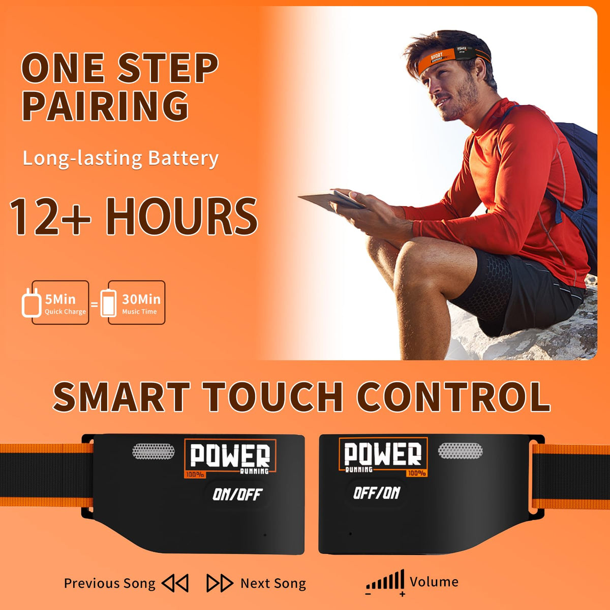 ARognsbo 12-hour battery supports long training sessions and commutes.