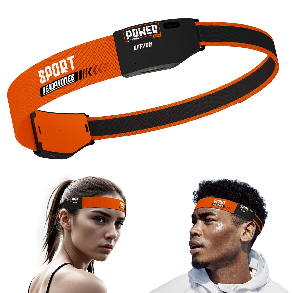ARognsbo sport headphones with Bluetooth 5.4 deliver a stable wireless connection for workouts.