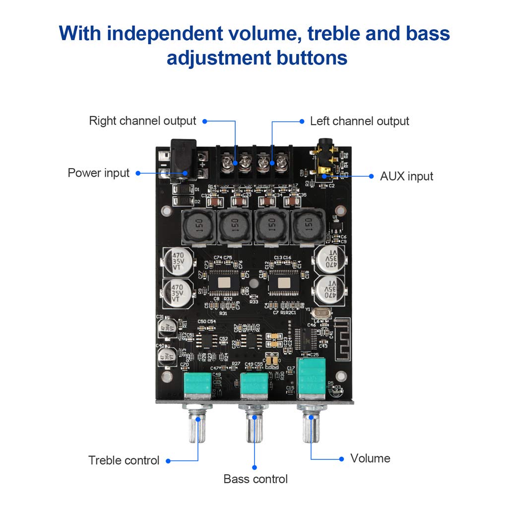 ARRAROWN amp board beside a ruler showing compact size and portability