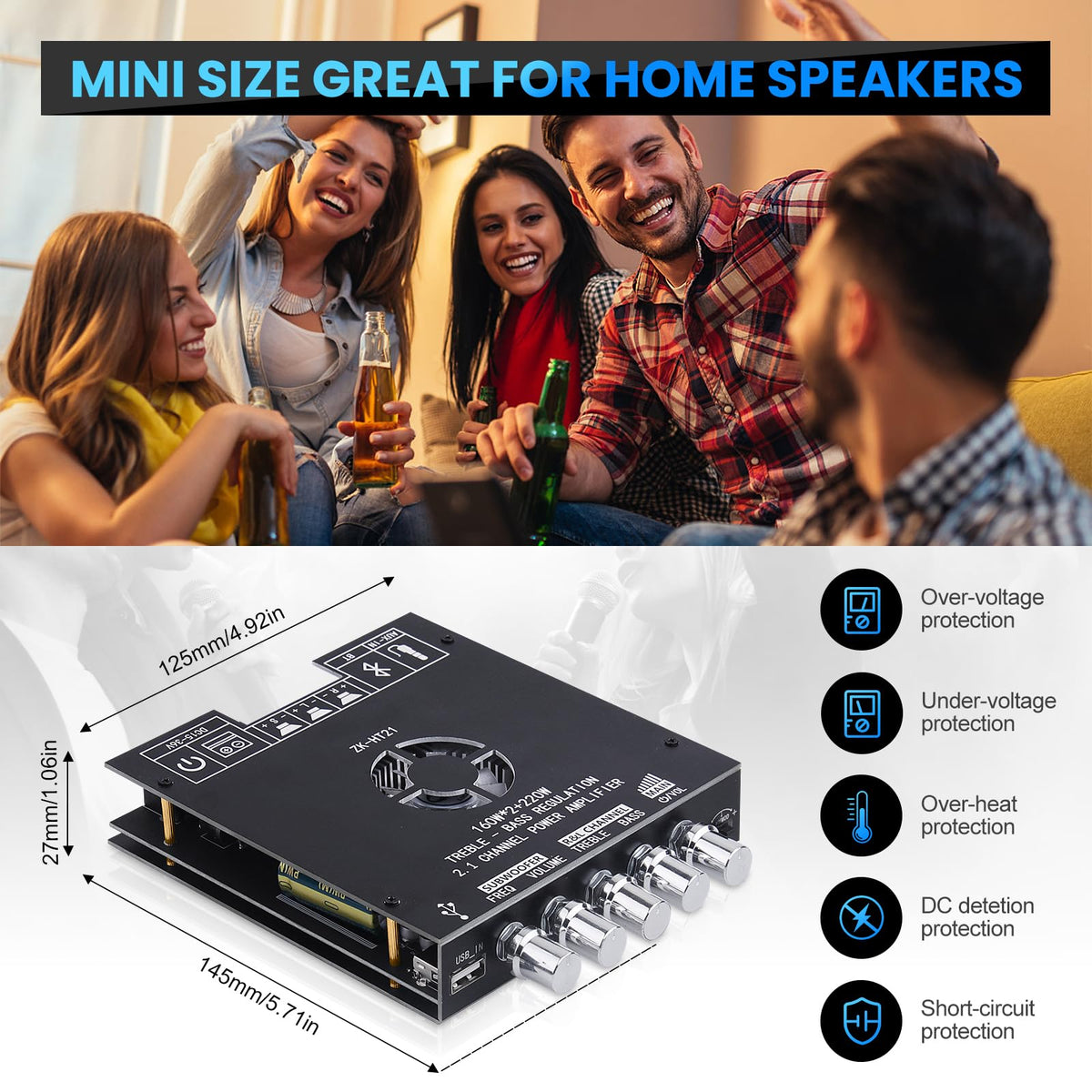 ARRAROWN mounted in DIY speaker cabinet illustrating seamless integration and power