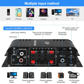 ARRAROWN S-299 installed in a living room AV shelf illustrating real-world setup