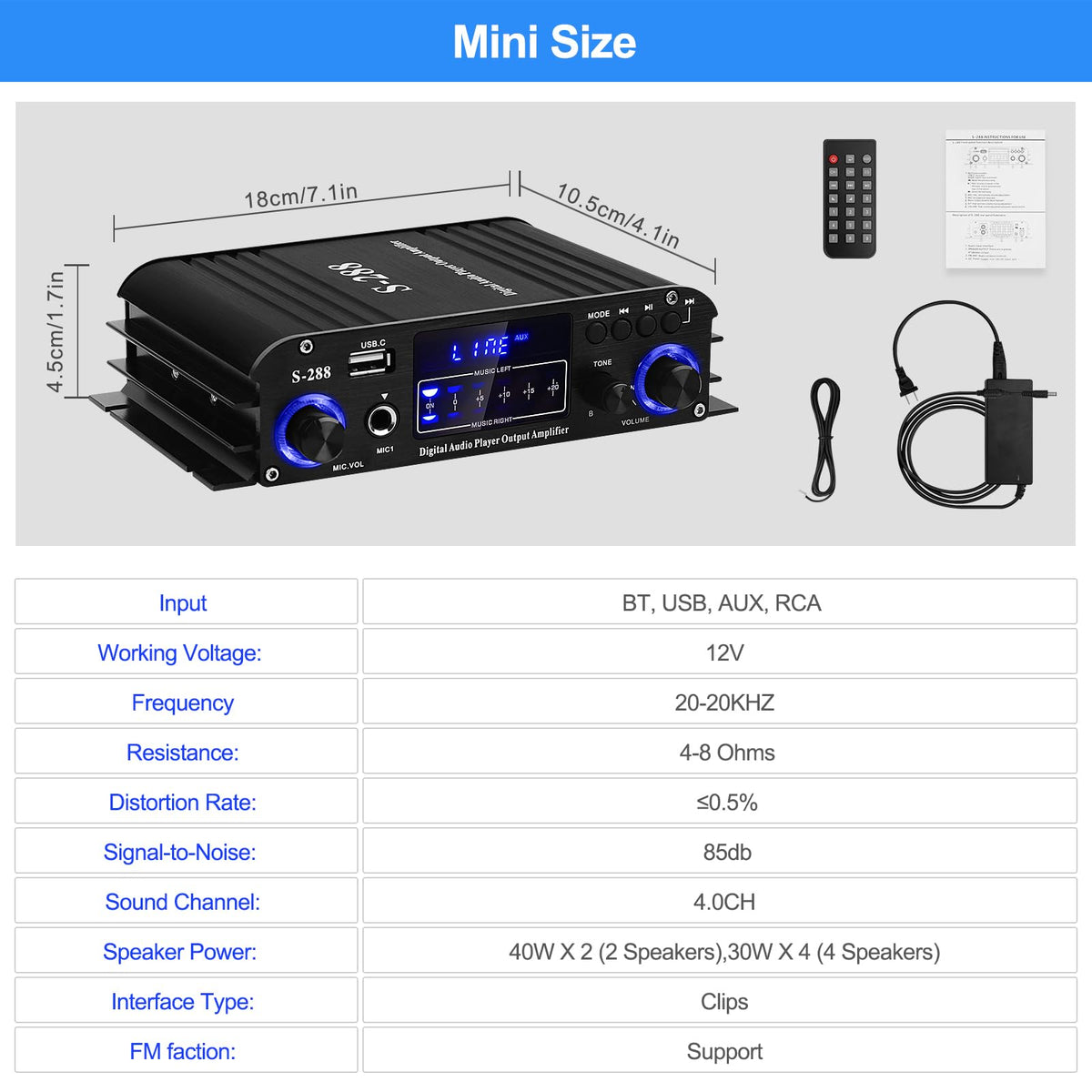 ARRAROWN S-288 held in hand to show mini size and portability for flexible placement