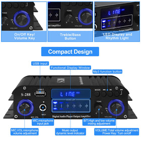 ARRAROWN S-288 USB/SD slot in use showing direct playback convenience from flash drives