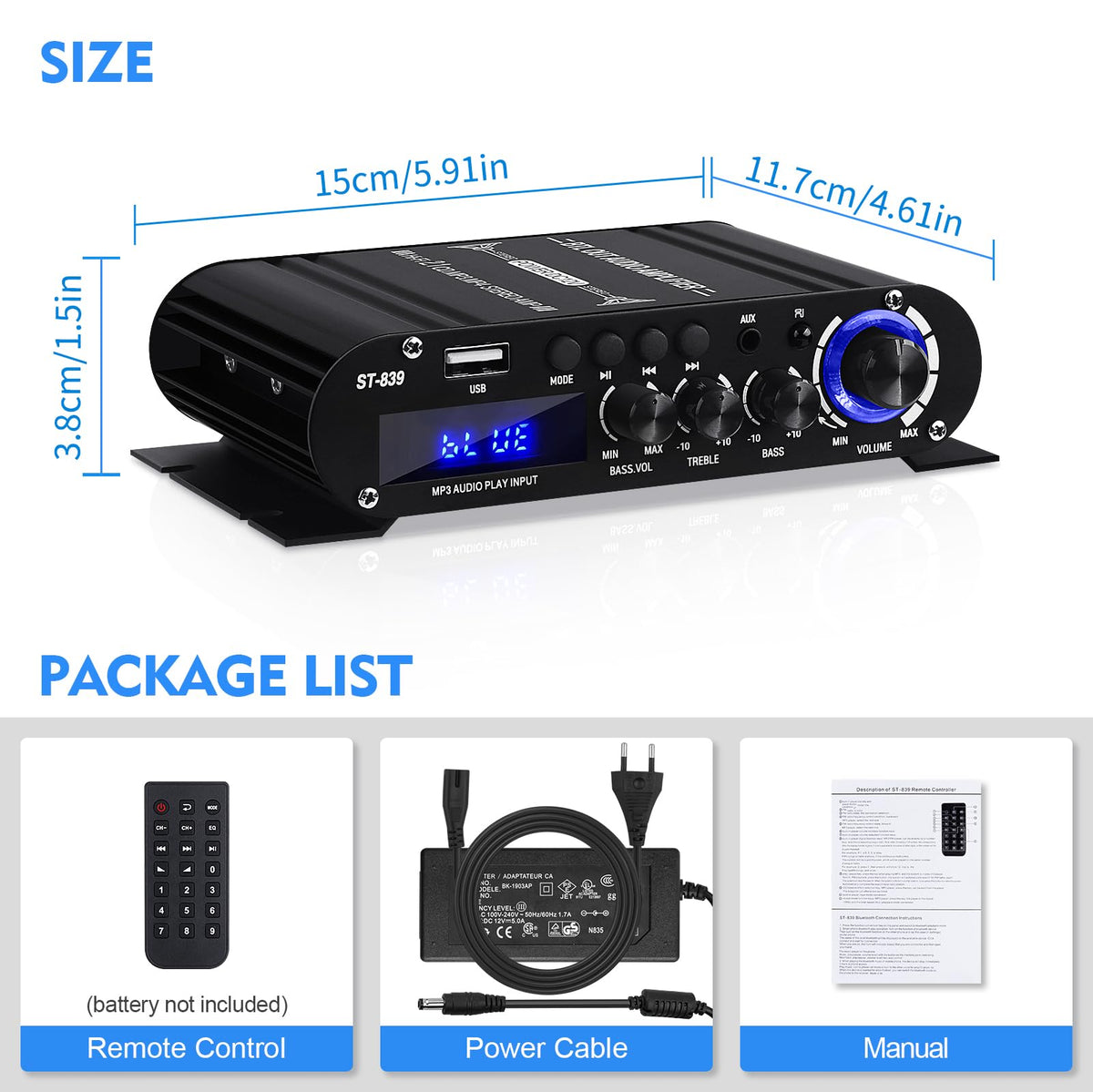 ARRAROWN ST-839 playing from USB drive demonstrating direct digital playback