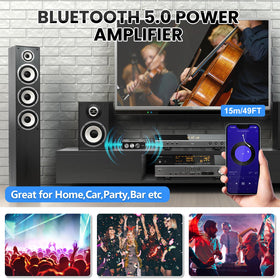 ARRAROWN ZK-1602T offers Bluetooth 5.0, USB, and AUX connections.