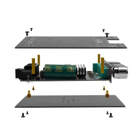 ARRAROWN subwoofer output jack detail for tight low-frequency control