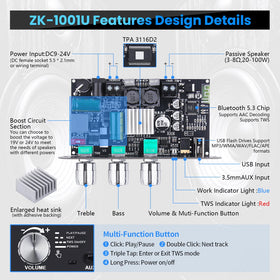 ARRAROWN ZK-1001U multi-function knob for easy control