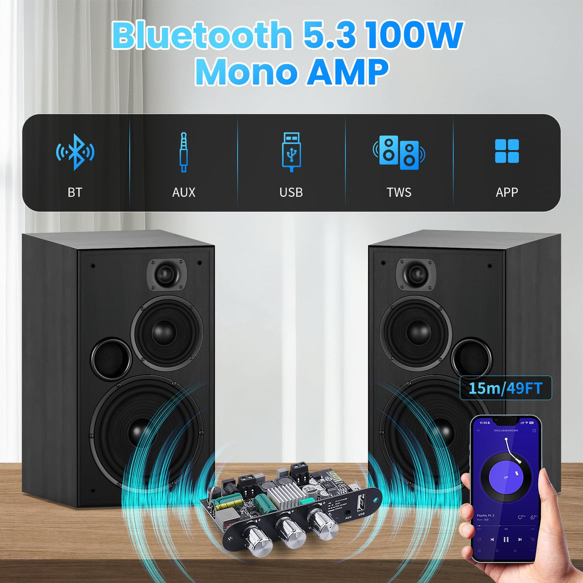ARRAROWN ZK-1001U outdoors with battery-powered speaker for portable sound
