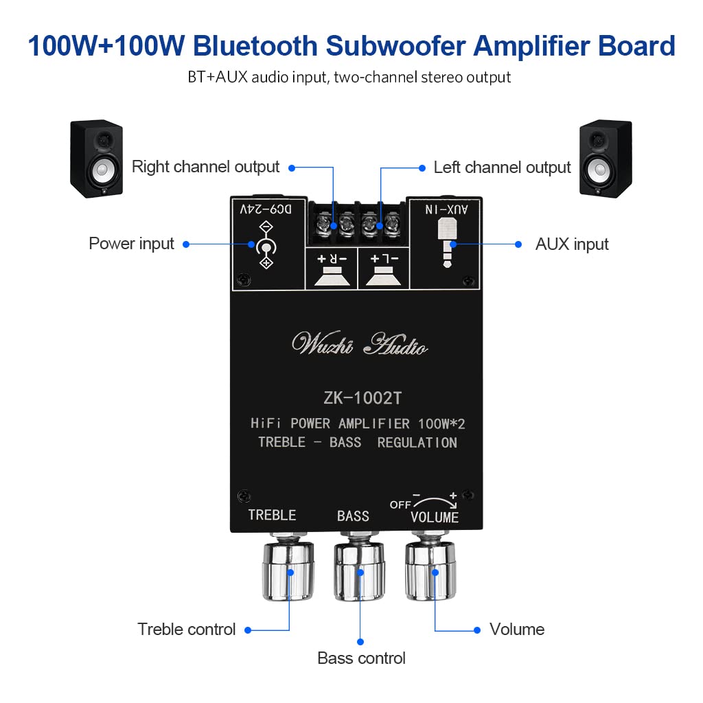 ARRAROWN ZK-1002T AUX input suitable for external sources
