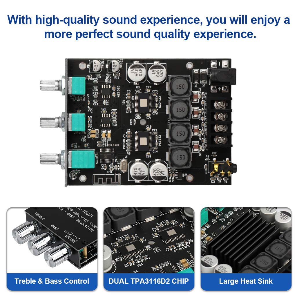 ARRAROWN ZK-1002T bluetooth 5.0 connection supports wireless streaming
