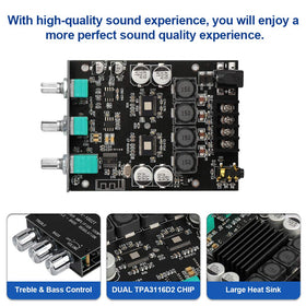 ARRAROWN ZK-1002T bluetooth 5.0 connection supports wireless streaming