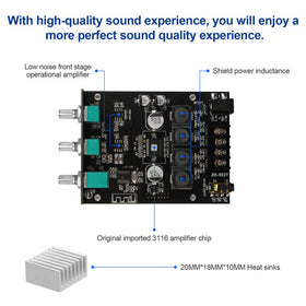 ARRAROWN ZK-502T compact size fits DIY enclosures