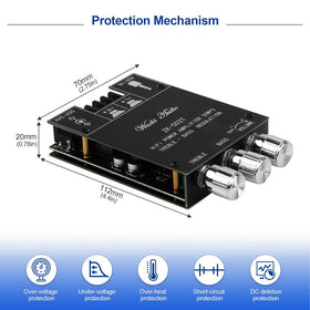 ARRAROWN ZK-502T protective plate with labeled interfaces for easy wiring