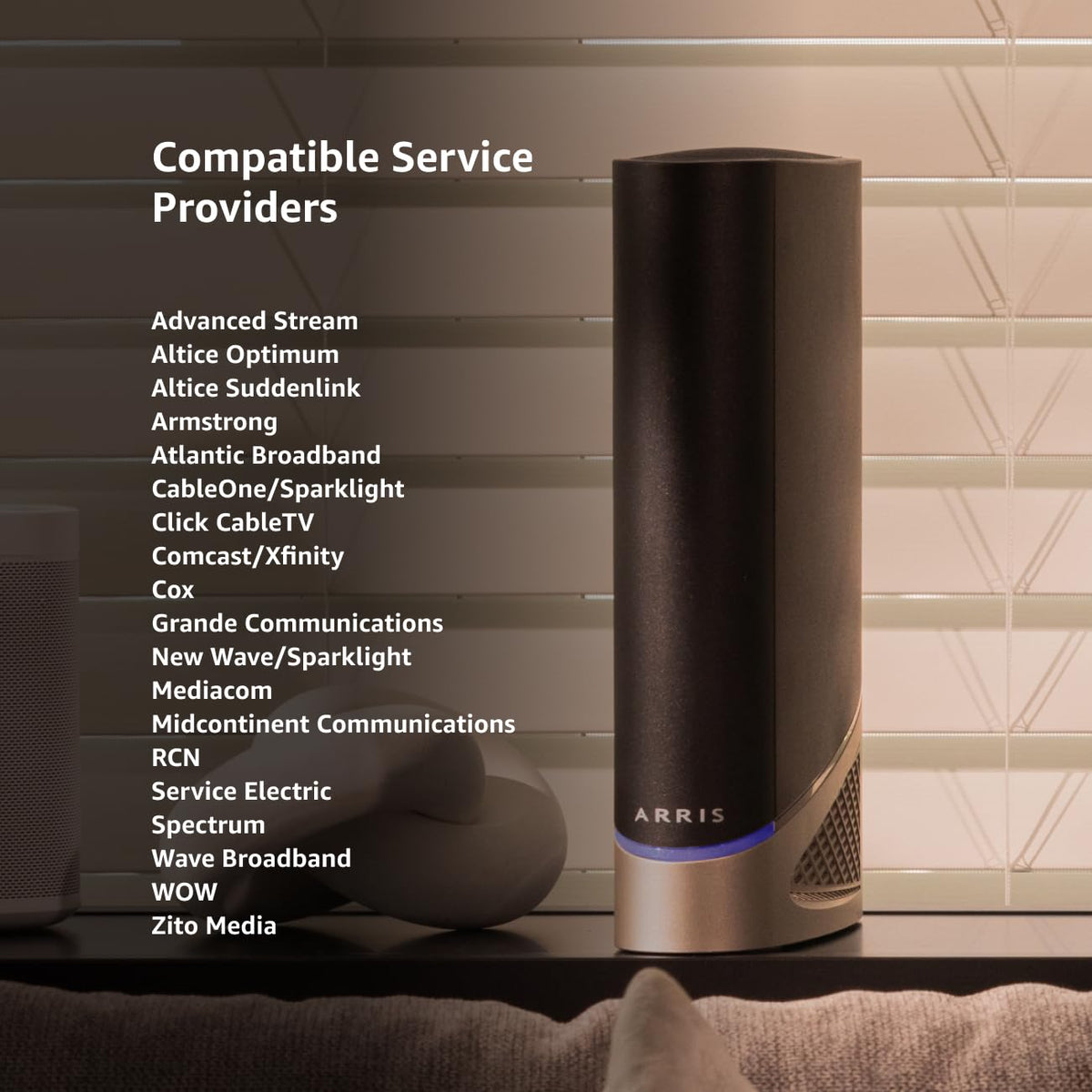 ARRIS G54 multi‑gigabit speed test visual suggesting high performance.