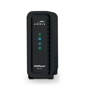 ARRIS SB6183 front view showing compact design and ventilation for better cooling