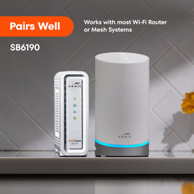 ARRIS SB6190 warranty card included with product.