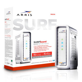 ARRIS SB8200-RB renewed unit highlighting budget-friendly gigabit connectivity options.
