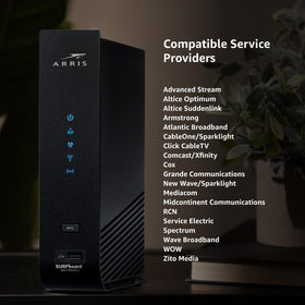 ARRIS SBG7400AC2 app setup screenshot emphasizing seamless activation and network customization