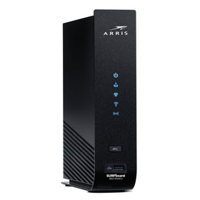 ARRIS SBG7400AC2 front view showing compact design for clutter-free desks
