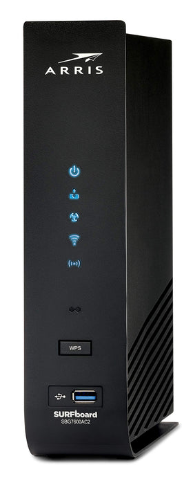 ARRIS SBG7600AC2 compact design fits neatly in small spaces.
