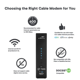 ARRIS SBG7600AC2 compatibility with major ISPs simplifies upgrading.