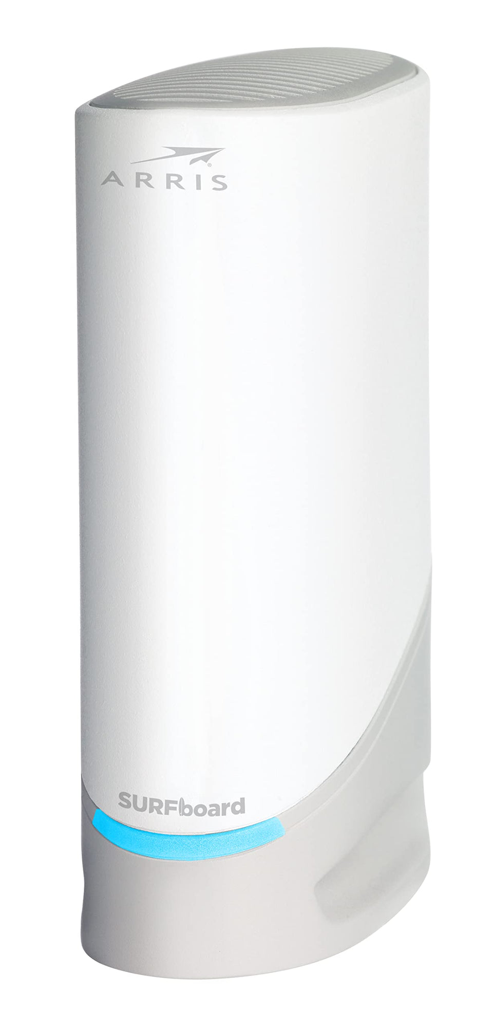 ARRIS SURFboard S33 front view with 2.5 Gbps and 1 Gbps ports for fast networking