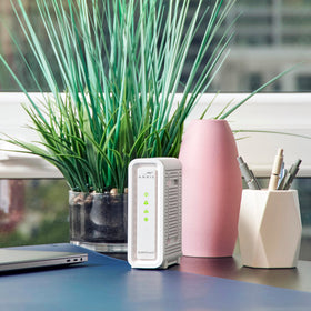 ARRIS SB8200 two ethernet ports highlight future-proof wired backhaul option.
