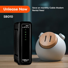 ARRIS SURFboard SBG10 box contents for simple home setup.