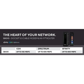 ARRIS side label with model and DOCSIS 3.0 specs for clear compatibility verification