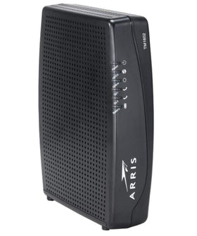 ARRIS TM1602A rear ports with Ethernet and phone jacks for flexible connections