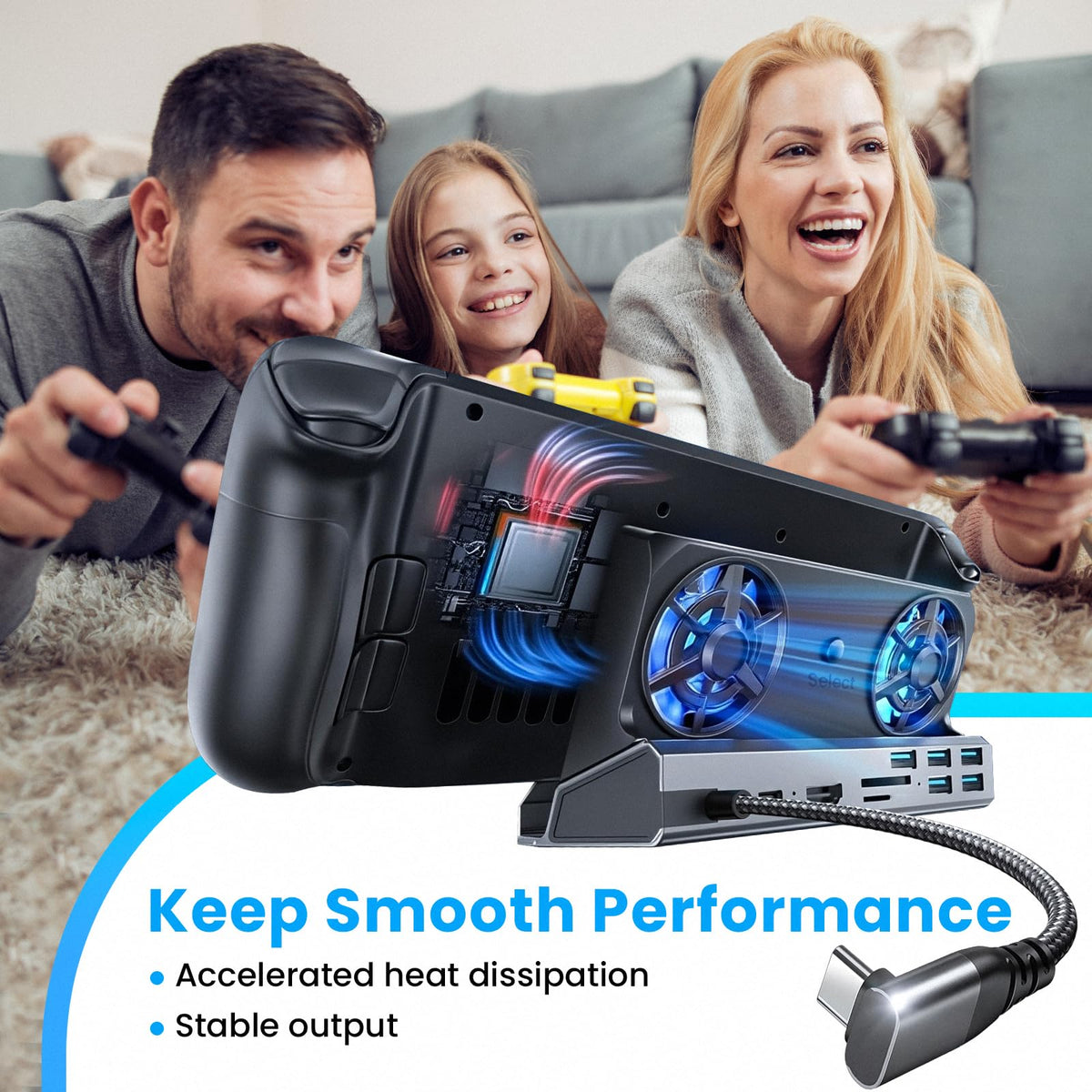 Arrocent USB ports and gigabit Ethernet in use enabling low-latency gaming
