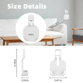 ARSUNOVO cable-management wall mount helps organize power cords for a clean setup.