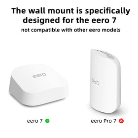 ARSUNOVO no-drill wall mount for eero 7 keeps router accessible while saving desk space.