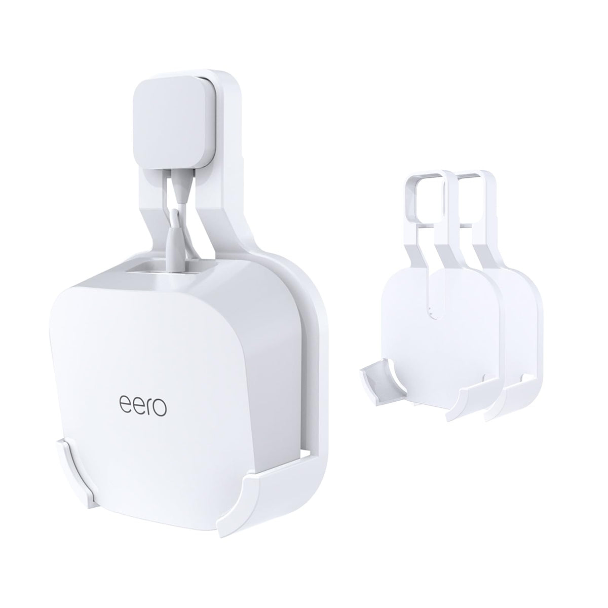 ARSUNOVO wall mount for eero 7 provides discreet outlet mounting and tidy cables.