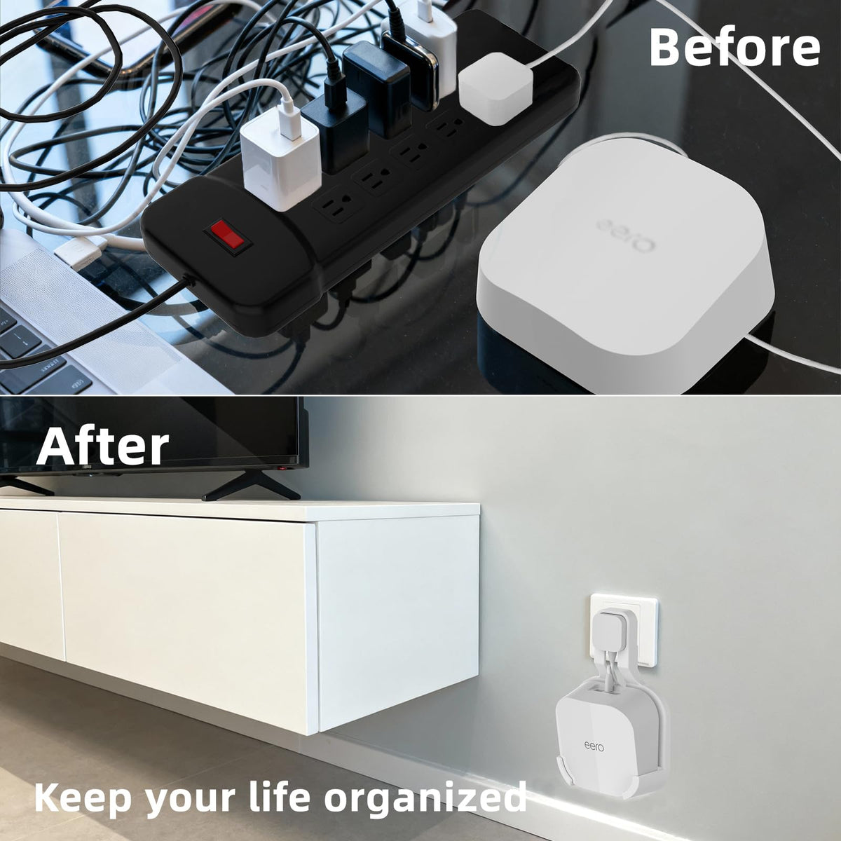 ARSUNOVO secure-fit wall mount ensures stable placement without shifting.
