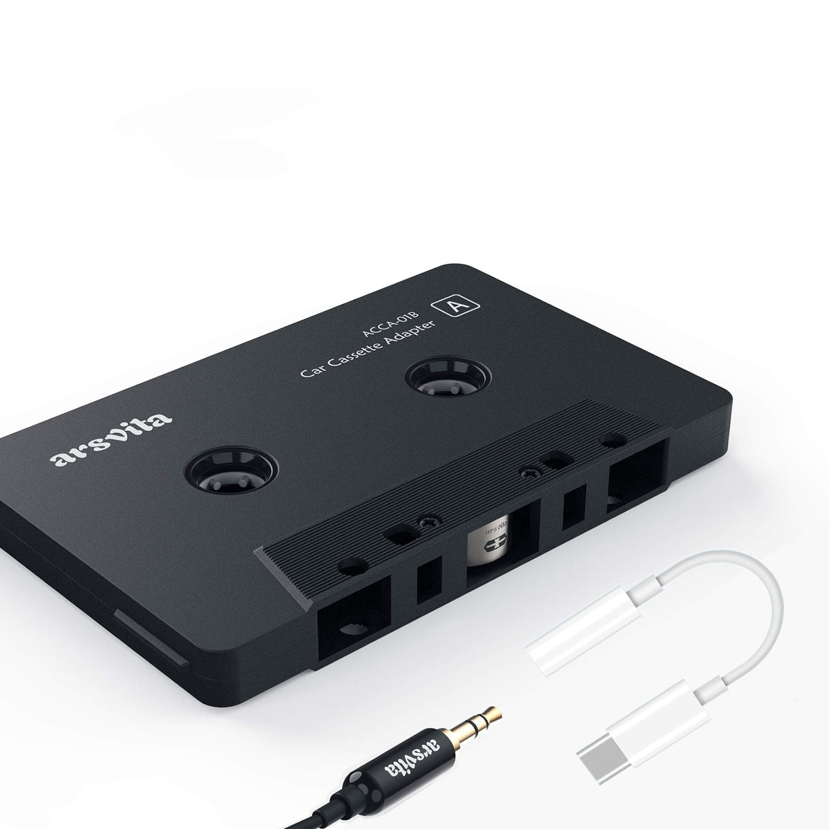 Arsvita cassette adapter with aux lets you play music in a vintage car