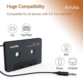 Arsvita universal compatibility supports tablets and Hi-Fi systems