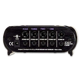 ART HeadAMP4 1/4" and 1/8" I/O panel supports mono or stereo inputs