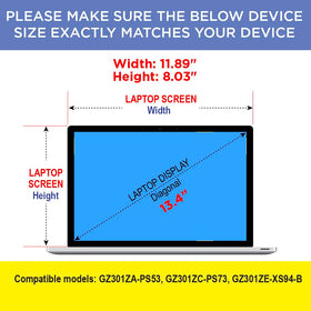 Artemis Shields nano coating reduces fingerprints on ASUS ROG Flow Z13 screen protector