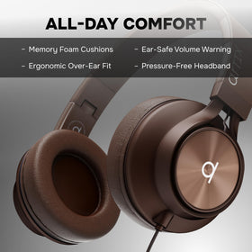 ARTIX ear cup forming acoustic seal to reduce ambient noise effectively