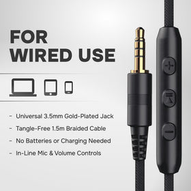 ARTIX inline microphone and volume control for quick hands-free adjustments