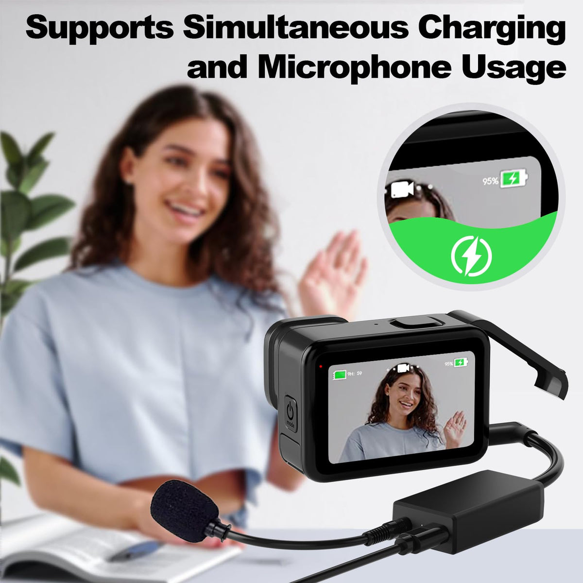 Artman adapter attached to lavalier mic illustrating clear dialogue recording benefit