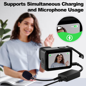 Artman adapter attached to lavalier mic illustrating clear dialogue recording benefit