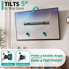 Artressel slim profile keeps TVs 1.2 inches from the wall.