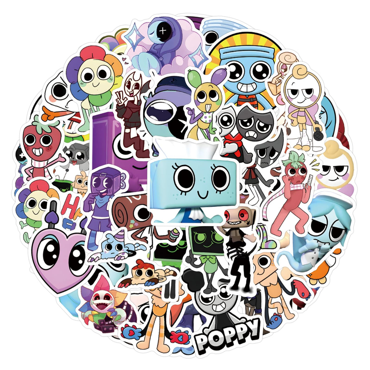 Artvibe Dandys World journal sticker personalizes pages with bold, colorful flair.