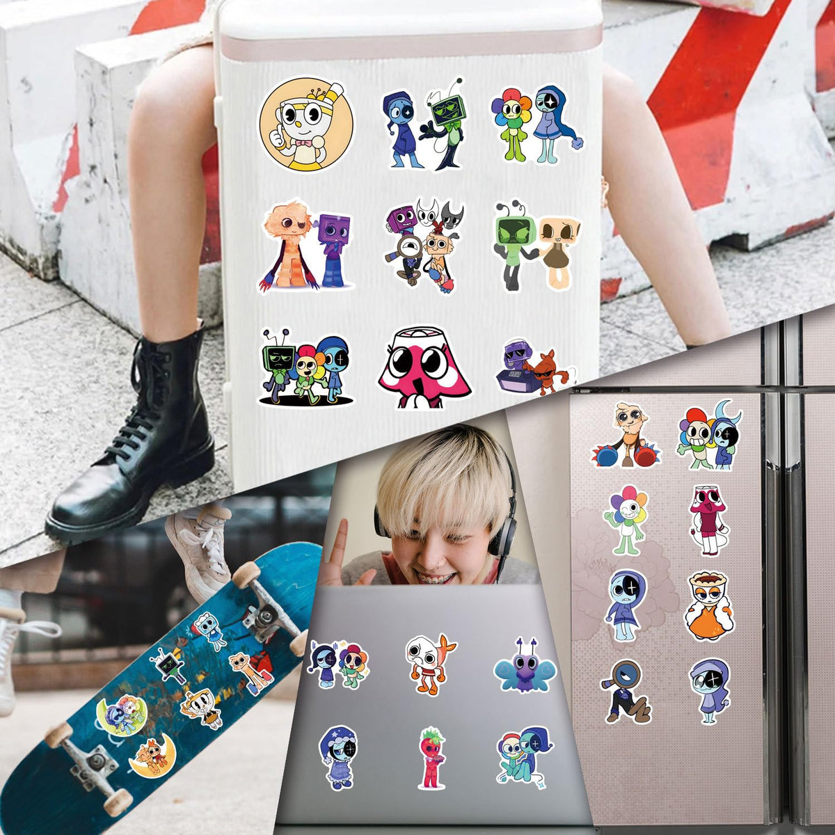 Artvibe Dandys World sticker prints deliver high-contrast visuals for everyday wear.